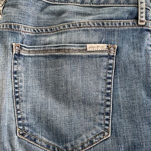 Eddie Bauer women’s boyfriend cropped jeans.